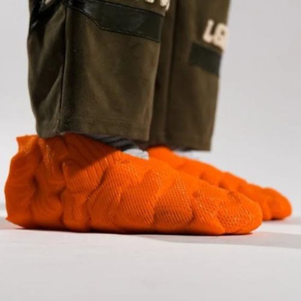 YoungSponge shoes lunar orange fully 3d printed sneakers